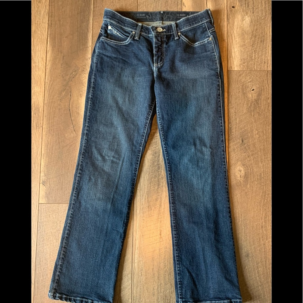 Wrangler Womens Q-Baby Mid Rise Boot Cut Ultimate Riding Jean